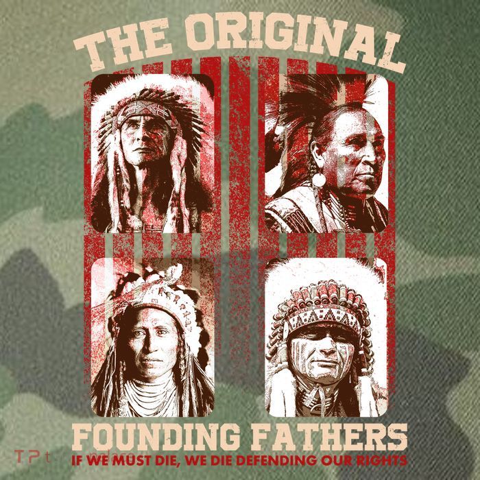 The Original Founding Fathers Native Americans Legacy Tie Dye Trucker Hat