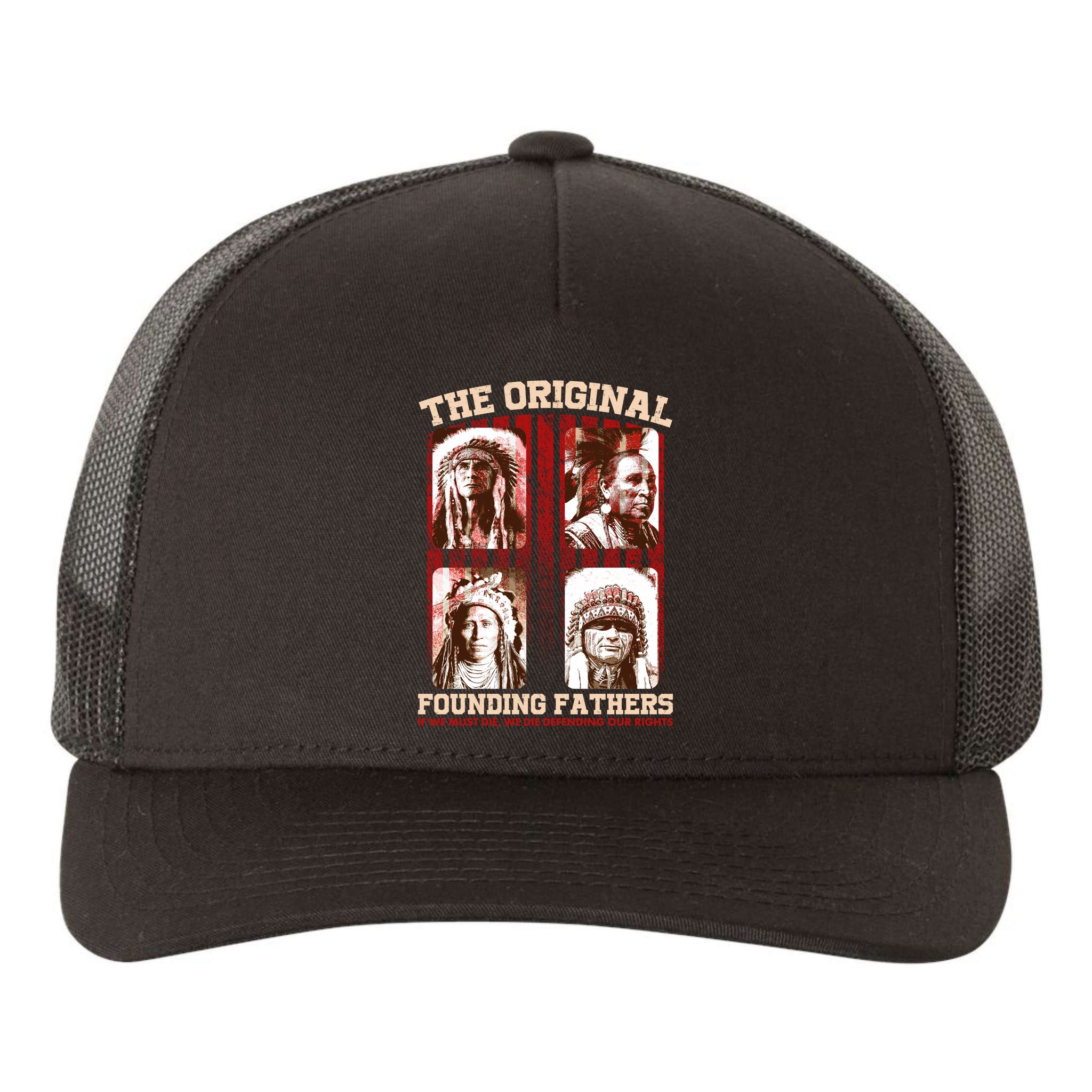 The Original Founding Fathers Native Americans Yupoong Adult 5-Panel Trucker Hat