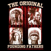 The Original Founding Fathers Native Americans Drawstring Bag