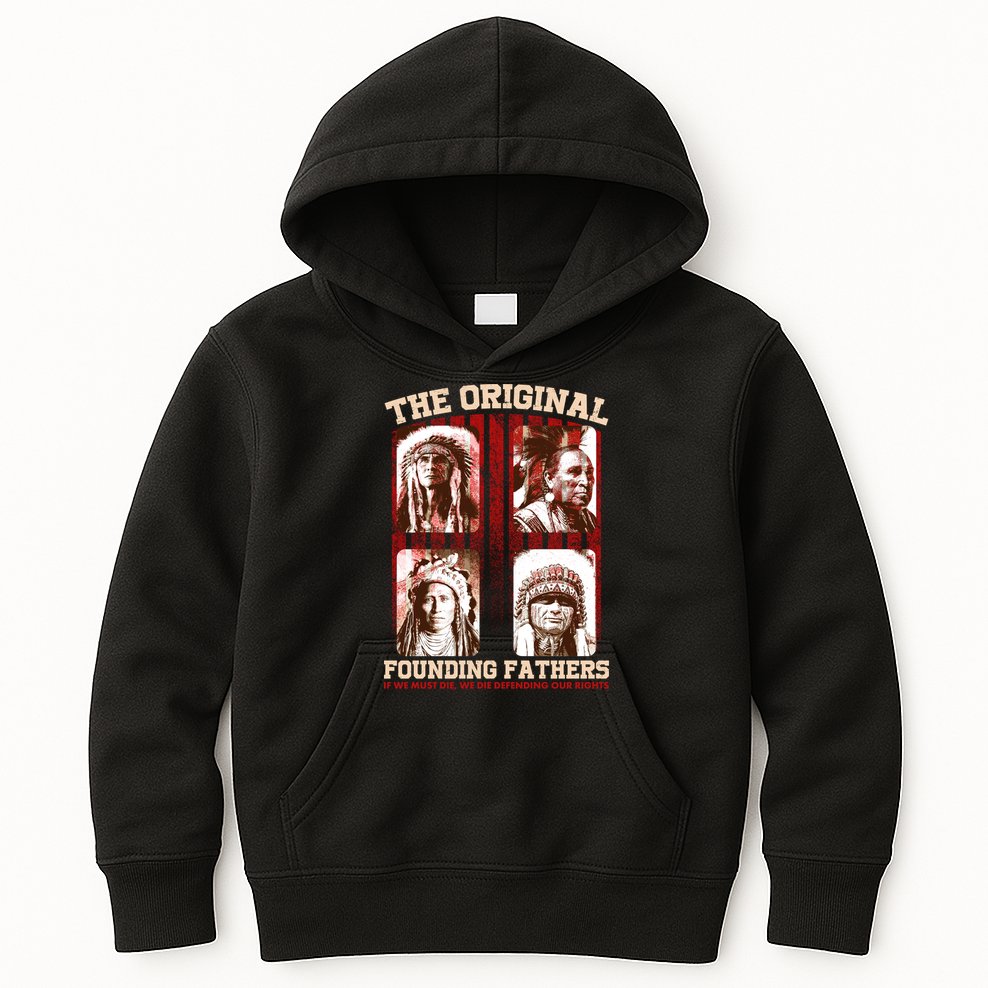 The Original Founding Fathers Native Americans Kids Hoodie