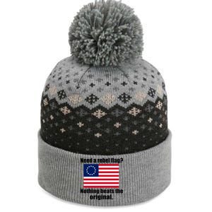 The Original Rebel Colonial Flag The Baniff Cuffed Pom Beanie