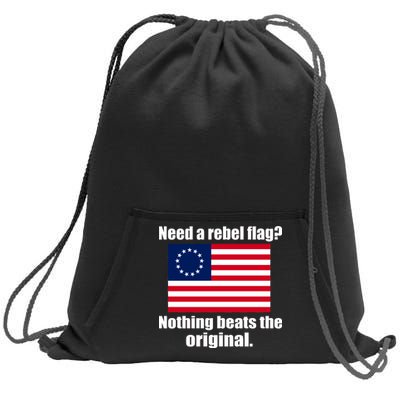 The Original Rebel Colonial Flag Sweatshirt Cinch Pack Bag