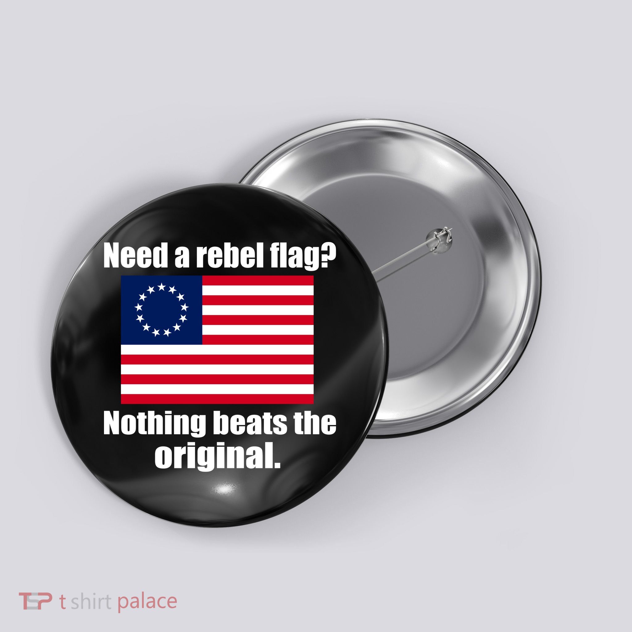The Original Rebel Colonial Flag Button