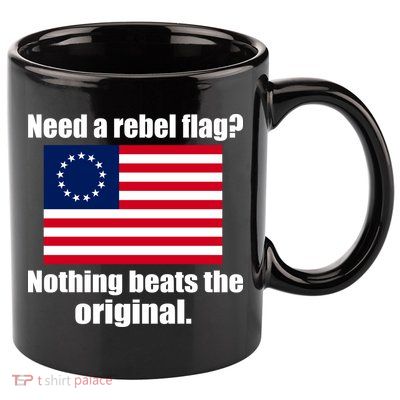 The Original Rebel Colonial Flag 11oz C Handle Ceramic Mug