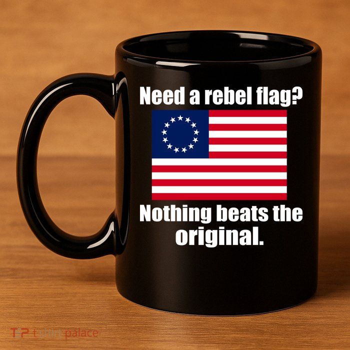The Original Rebel Colonial Flag 11oz C Handle Ceramic Mug