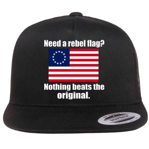 The Original Rebel Colonial Flag Flat Bill Trucker Hat