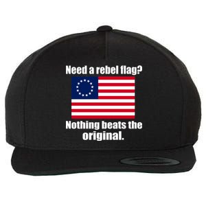 The Original Rebel Colonial Flag Wool Snapback Cap