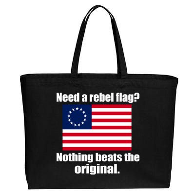 The Original Rebel Colonial Flag Cotton Canvas Jumbo Tote