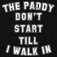 The Paddy Don't Start Till I Walk In Ladies PosiCharge Tri-Blend Wicking Tank