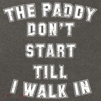 The Paddy Don't Start Till I Walk In Cotton Canvas Backpack