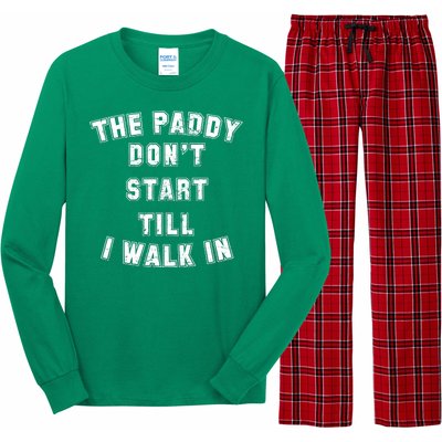 The Paddy Don't Start Till I Walk In Long Sleeve Pajama Set