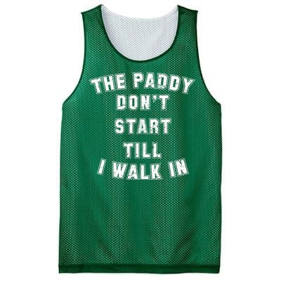 The Paddy Don't Start Till I Walk In Mesh Reversible Basketball Jersey Tank