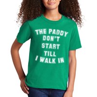 The Paddy Don't Start Till I Walk In Kids T-Shirt