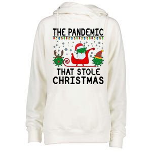 The Pandemic That Stole Christmas  Womens Funnel Neck Pullover Hood