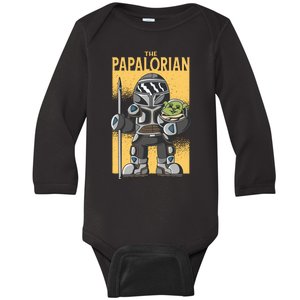 The Papalorian Alien Father Parody Baby Long Sleeve Bodysuit