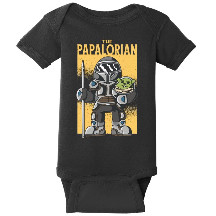 The Papalorian Alien Father Parody Baby Bodysuit