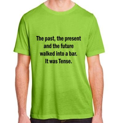 The Past Present Future Tense Bar Adult ChromaSoft Performance T-Shirt