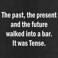 The Past Present Future Tense Bar Cool Comfort Performance Bucket Hat
