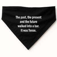The Past Present Future Tense Bar USA-Made Doggie Bandana
