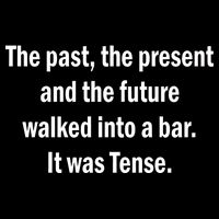 The Past Present Future Tense Bar USA-Made Doggie Bandana