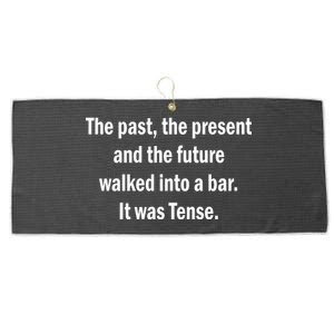 The Past Present Future Tense Bar Large Microfiber Waffle Golf Towel