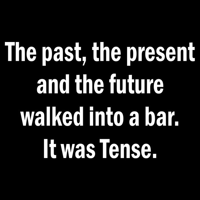 The Past Present Future Tense Bar Baby Bodysuit