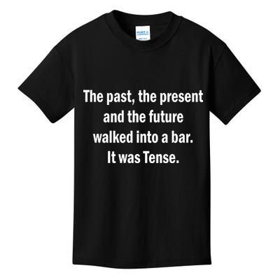 The Past Present Future Tense Bar Kids T-Shirt