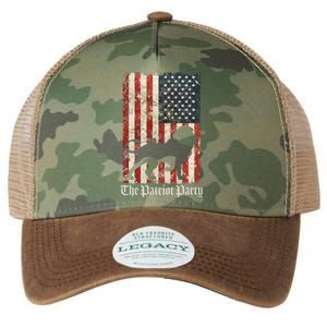 The Patriot Party Lion Distressed Flag Legacy Tie Dye Trucker Hat