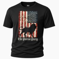 The Patriot Party Lion Distressed Flag Cooling Performance Crew T-Shirt