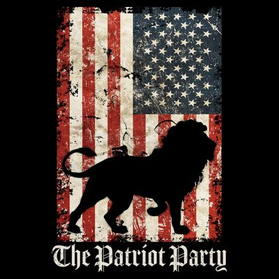 The Patriot Party Lion Distressed Flag T-Shirt