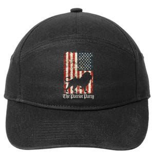 The Patriot Party Lion Distressed Flag 7-Panel Snapback Hat