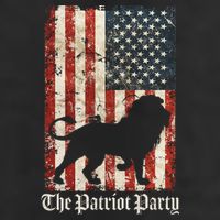 The Patriot Party Lion Distressed Flag Adult Drive Performance Visor