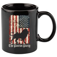 The Patriot Party Lion Distressed Flag 11oz C Handle Ceramic Mug