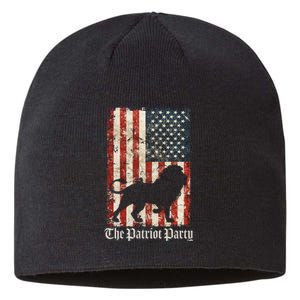 The Patriot Party Lion Distressed Flag Sustainable Beanie