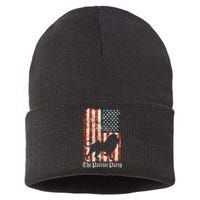 The Patriot Party Lion Distressed Flag Sustainable Knit Beanie