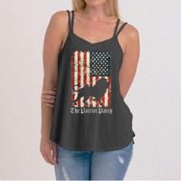 The Patriot Party Lion Distressed Flag Women's Strappy Tank