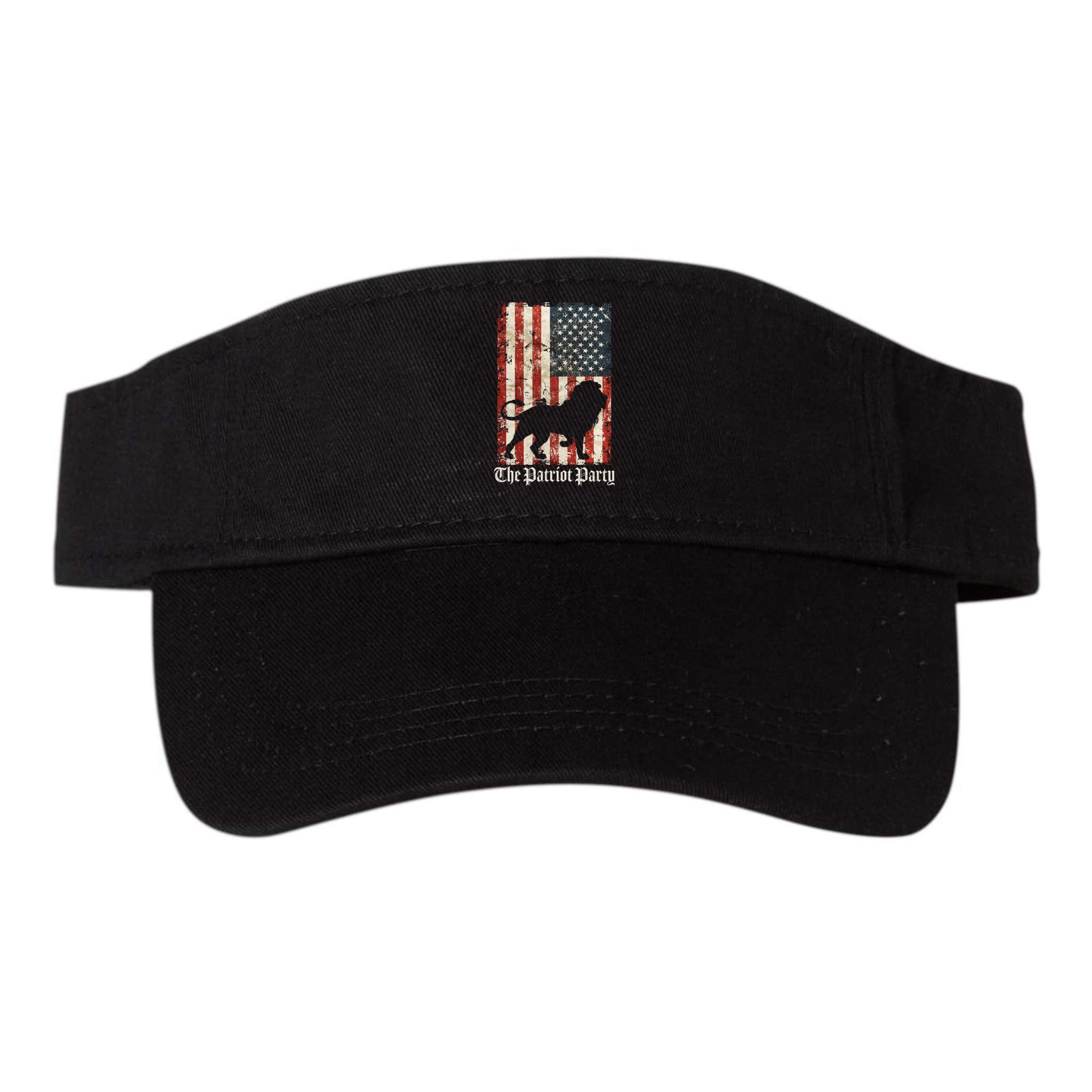 The Patriot Party Lion Distressed Flag Visor