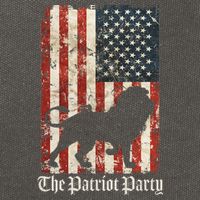 The Patriot Party Lion Distressed Flag Cotton Canvas Backpack