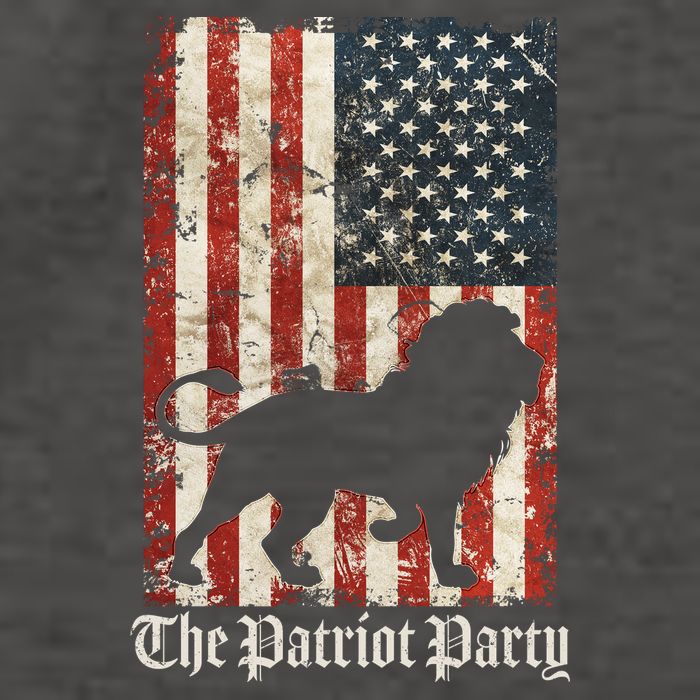The Patriot Party Lion Distressed Flag Vector Backpack