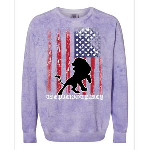 The Patriot Party USA Flag Colorblast Crewneck Sweatshirt