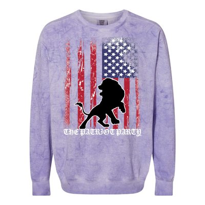 The Patriot Party USA Flag Colorblast Crewneck Sweatshirt