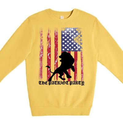 The Patriot Party USA Flag Premium Crewneck Sweatshirt