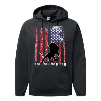 The Patriot Party USA Flag Performance Fleece Hoodie