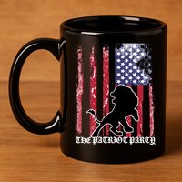 The Patriot Party USA Flag 11oz C Handle Ceramic Mug
