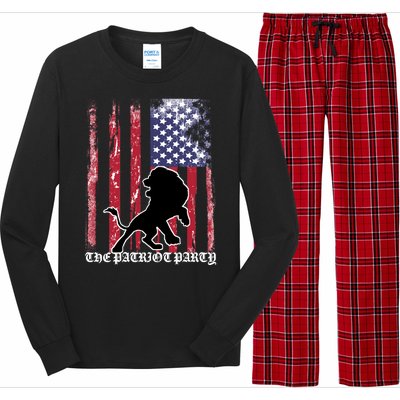 The Patriot Party USA Flag Long Sleeve Pajama Set