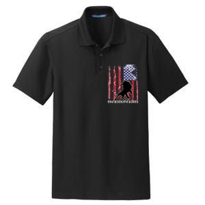 The Patriot Party USA Flag Dry Zone Grid Polo