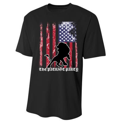 The Patriot Party USA Flag Performance Sprint T-Shirt