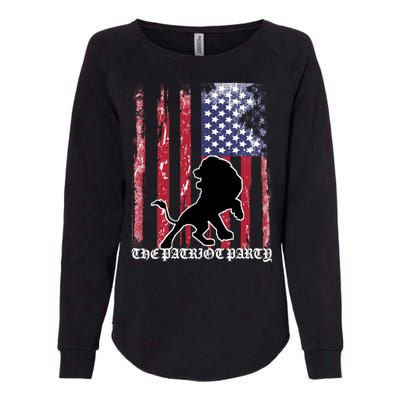 The Patriot Party USA Flag Womens California Wash Sweatshirt