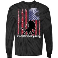 The Patriot Party USA Flag Tie-Dye Long Sleeve Shirt