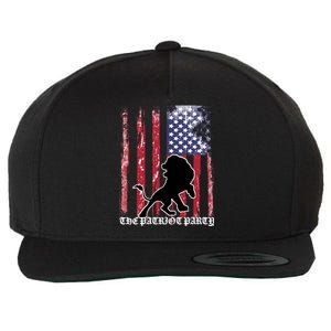 The Patriot Party USA Flag Wool Snapback Cap